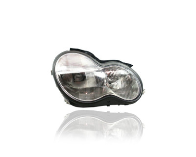 Headlight Assembly - Compatible/Replacement for '01-04 Mercedes-Benz W203 C-Class Sedan/Wagon - Halogen - Right Hand - Passenger - 2038201061