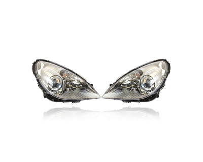 Headlight Assembly - Compatible/Replacement for '05-11 Mercedes-Benz SLK-Class Without Sport - Halogen - Pair, Left Driver + Right Passenger Set - 1718203661, 171820356164 Headlight Assembly - Compatible/Replacement for '05-11 Mercedes-Benz SLK-Class Without Sport - Halogen - Pair, Left Driver + Right Passenger Set - 1718203661, 171820356164