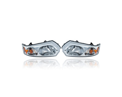 Headlight Assembly - Compatible/Replacement for '03-07 Saturn Ion Sedan - Pair, Left Driver + Right Passenger Set - 15919400, 15919399 Headlight Assembly - Compatible/Replacement for '03-07 Saturn Ion Sedan - Pair, Left Driver + Right Passenger Set - 15919400, 15919399