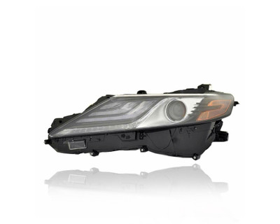 Headlight Assembly - Compatible/Replacement for '21-23 Toyota Camry/Hybrid XSE/XSE V6 - LED Black Trim Interior With LED Daytime Running Light - Left Hand - Driver - 8115006G30
