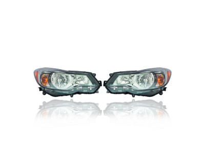 Headlight Assembly - Compatible/Replacement for '15-16 Subaru Impreza Sedan/Wagon - Halogen - Pair, Left Driver + Right Passenger Set - 84001FJ320, 84001FJ330 Headlight Assembly - Compatible/Replacement for '15-16 Subaru Impreza Sedan/Wagon - Halogen - Pair, Left Driver + Right Passenger Set - 84001FJ320, 84001FJ330