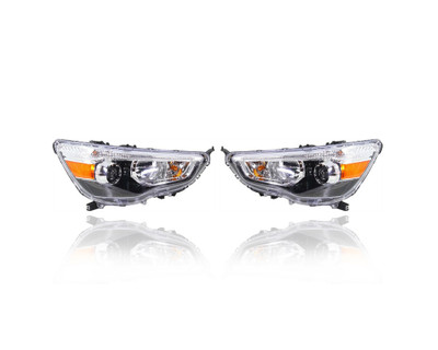 Headlight Assembly - Compatible/Replacement for '11-19 Mitsubishi Outlander Sport/RVR - Halogen - Pair, Left Driver + Right Passenger Set - 8301C224, 8301C223 - CAPA Headlight Assembly - Compatible/Replacement for '11-19 Mitsubishi Outlander Sport/RVR - Halogen - Pair, Left Driver + Right Passenger Set - 8301C224, 8301C223 - CAPA