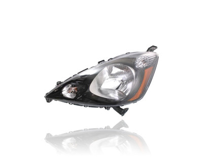 Headlight Assembly - Compatible/Replacement for '12-14 Honda Fit-Sport - Black Interior Bezel - Left Hand - Driver - 33150TK6A51 - CAPA Headlight Assembly - Compatible/Replacement for '12-14 Honda Fit-Sport - Black Interior Bezel - Left Hand - Driver - 33150TK6A51 - CAPA