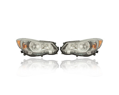 Headlight Assembly - Compatible/Replacement for '16-17 Subaru Crosstrek, 16-16 Crosstrek Hybrid - Halogen - Pair, Left Driver + Right Passenger Set - 84001FJ540, 84001FJ550 Headlight Assembly - Compatible/Replacement for '16-17 Subaru Crosstrek, 16-16 Crosstrek Hybrid - Halogen - Pair, Left Driver + Right Passenger Set - 84001FJ540, 84001FJ550