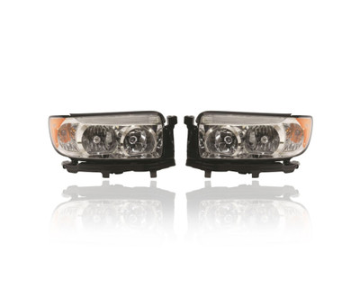 Headlight Assembly - Compatible/Replacement for '06-08 Subaru Forester, 07-08 Without Sport Package - Halogen - Pair, Left Driver + Right Passenger Set - 84001SA461, 84001SA471