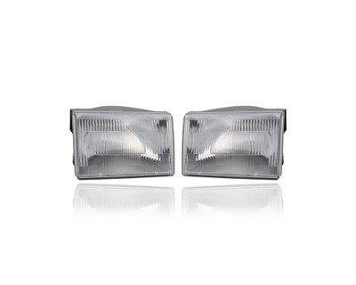 Headlight Assembly - Compatible/Replacement for '93-98 Jeep Grand Cherokee - Pair, Left Driver + Right Passenger Set - 55155126, 55155127 Headlight Assembly - Compatible/Replacement for '93-98 Jeep Grand Cherokee - Pair, Left Driver + Right Passenger Set - 55155126, 55155127