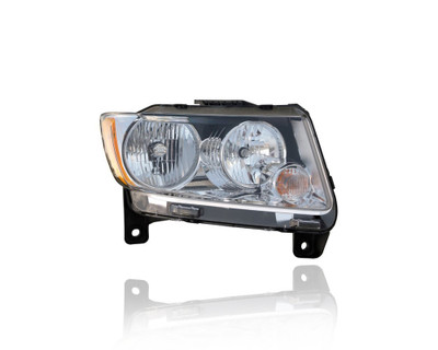 Headlight Assembly - Compatible/Replacement for '11-13 Jeep Grand Cherokee Laredo-Only - Halogen - Right Hand - Passenger - 55079378AF - CAPA Headlight Assembly - Compatible/Replacement for '11-13 Jeep Grand Cherokee Laredo-Only - Halogen - Right Hand - Passenger - 55079378AF - CAPA