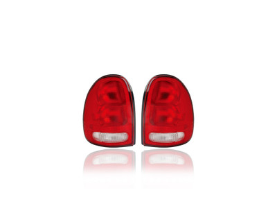 Tail Light - Compatible/Replacement for '96-00 Dodge Caravan Voyager Town & Country, 98-03 Durango - Pair, Left Driver + Right Passenger Set - 2AME76244A, 4576245 Tail Light - Compatible/Replacement for '96-00 Dodge Caravan Voyager Town & Country, 98-03 Durango - Pair, Left Driver + Right Passenger Set - 2AME76244A, 4576245