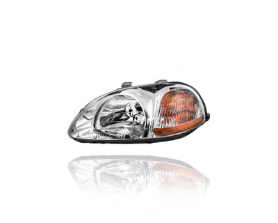 Headlight For 96-98 Honda Civic - Left Hand Driver, Combo (With Clear Lens; Without Bulb) - 33101S01305 Headlight For 96-98 Honda Civic - Left Hand Driver, Combo (With Clear Lens; Without Bulb) - 33101S01305