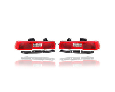Tail Light Assembly - Compatible/Replacement for '14-15 Chevrolet Camaro (Exclude LED/RS-Package) - Halogen - Pair, Left Driver + Right Passenger Set - 23489170, 23256981 Tail Light Assembly - Compatible/Replacement for '14-15 Chevrolet Camaro (Exclude LED/RS-Package) - Halogen - Pair, Left Driver + Right Passenger Set - 23489170, 23256981