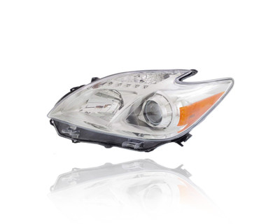 Headlight For 12-15 Toyota Prius - Halogen Type, Left Hand Driver, CAPA Certified - 8117047520 Headlight For 12-15 Toyota Prius - Halogen Type, Left Hand Driver, CAPA Certified - 8117047520