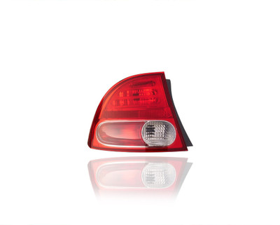 Tail Light Assembly - Compatible/Replacement for '06-08 Honda Civic/Hybrid Sedan - Outer On Body Quarter Panel - Left Hand - Driver - 33551SNAA02 Tail Light Assembly - Compatible/Replacement for '06-08 Honda Civic/Hybrid Sedan - Outer On Body Quarter Panel - Left Hand - Driver - 33551SNAA02