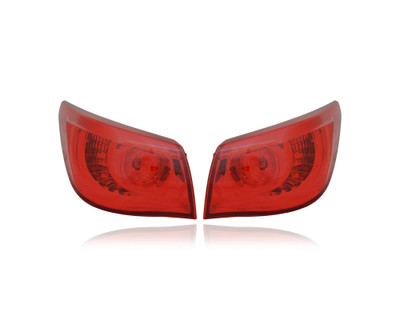 Tail Light Assembly - Compatible/Replacement for '16-17 Infiniti Q50/Hybrid - Outer On Body - Pair, Left Driver + Right Passenger Set - 265504HB0C, 265554HB0C - CAPA