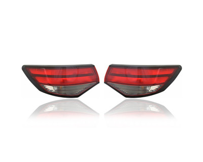 Tail Light Assembly For NI2805100; NI2804100 13-15 Nissan Sentra