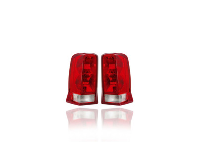 Tail Light Assembly - Compatible/Replacement for '02-06 Cadillac Escalade, 03-06 Escalade ESV - Red Signal Lens - Pair, Left Driver + Right Passenger Set - 15079079, 15044523 Tail Light Assembly - Compatible/Replacement for '02-06 Cadillac Escalade, 03-06 Escalade ESV - Red Signal Lens - Pair, Left Driver + Right Passenger Set - 15079079, 15044523