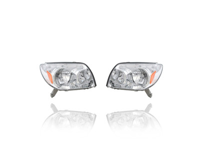Headlight For 8113035420, 8117035400 03-05 Toyota 4Runner - Pair, Left Driver + Right Passenger Set, CAPA Headlight For 8113035420, 8117035400 03-05 Toyota 4Runner - Pair, Left Driver + Right Passenger Set, CAPA