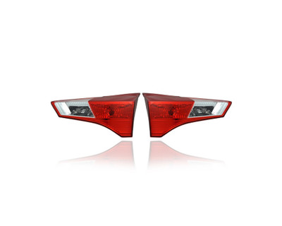 Tail Light Assembly - Compatible/Replacement for '13-15 Toyota RAV4 (North America Built) - Inner On Liftgate - Pair, Left Driver + Right Passenger Set - 815800R010, 815900R010