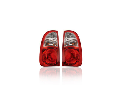 Tail Light Assembly - Compatible/Replacement for '05-06 Toyota Tundra Regular/Access Cab - Standard Bed White Red - Pair, Left Driver + Right Passenger Set - 815500C060, 815600C060 - CAPA Tail Light Assembly - Compatible/Replacement for '05-06 Toyota Tundra Regular/Access Cab - Standard Bed White Red - Pair, Left Driver + Right Passenger Set - 815500C060, 815600C060 - CAPA