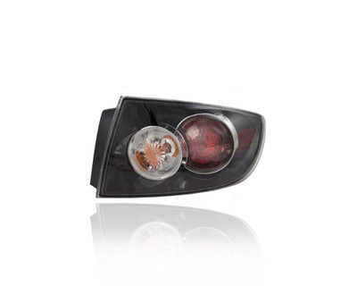 Tail Light Assembly - Compatible/Replacement for '07-09 Mazda Mazda3 Sedan iSport/sSport/iTouring/sTouring - Halogen Outer On Body Quarter Panel - Right Hand - Passenger - BR5H51150C