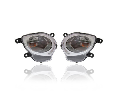 Turn Signal - Parking Light Assembly - Compatible/Replacement for '12-19 Fiat 500 (Exclude Abarth-Turbo Model) - Pair, Left Driver + Right Passenger Set - 5182460AC, 5182461AC - CAPA Turn Signal - Parking Light Assembly - Compatible/Replacement for '12-19 Fiat 500 (Exclude Abarth-Turbo Model) - Pair, Left Driver + Right Passenger Set - 5182460AC, 5182461AC - CAPA