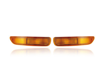 Turn Signal Light Assembly - Compatible/Replacement for '93-97 Toyota Corolla - On Front Bumper - Pair, Left Driver + Right Passenger Set - 8151012720, 8152012700 Turn Signal Light Assembly - Compatible/Replacement for '93-97 Toyota Corolla - On Front Bumper - Pair, Left Driver + Right Passenger Set - 8151012720, 8152012700