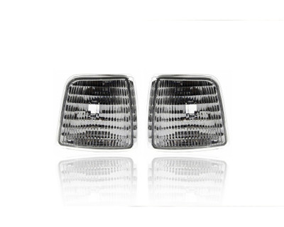 Cornering Light Assembly - Compatible/Replacement for '92-96 Ford F-150/250/350/Bronco, 97-97 F250 HD/350 - Upper Corner - Pair, Left Driver + Right Passenger Set - F2TZ15A201C, F2TZ15A201D - CAPA Cornering Light Assembly - Compatible/Replacement for '92-96 Ford F-150/250/350/Bronco, 97-97 F250 HD/350 - Upper Corner - Pair, Left Driver + Right Passenger Set - F2TZ15A201C, F2TZ15A201D - CAPA
