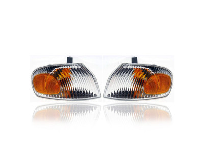 Cornering Light Assembly - Compatible/Replacement for '98-02 Chevrolet Geo Prizm - Pair, Left Driver + Right Passenger Set - 94857189, 94857193 Cornering Light Assembly - Compatible/Replacement for '98-02 Chevrolet Geo Prizm - Pair, Left Driver + Right Passenger Set - 94857189, 94857193