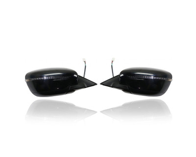 Door Mirror - Compatible/Replacement for '17-20 Nissan Rogue, 17-19 Hybrid-SV - Powered, Heated, With Signal Lamp, Without Memory & Camera, Unpainted - Pair, Set - 963019TB1C, 963029TB1C Door Mirror - Compatible/Replacement for '17-20 Nissan Rogue, 17-19 Hybrid-SV - Powered, Heated, With Signal Lamp, Without Memory & Camera, Unpainted - Pair, Set - 963019TB1C, 963029TB1C