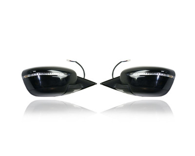Door Mirror - Compatible/Replacement for '14-16 Nissan Rogue SV/SL (USA-Built) - Powered, Heated, With Signal Lamp, Without Camera, Unpainted - Pair, Set - 963014BA1A, 963024BA1A Door Mirror - Compatible/Replacement for '14-16 Nissan Rogue SV/SL (USA-Built) - Powered, Heated, With Signal Lamp, Without Camera, Unpainted - Pair, Set - 963014BA1A, 963024BA1A