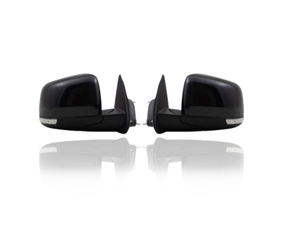 Door Mirror - Compatible/Replacement for '11-19 Dodge Durango SXT/GT/RT/SRT - Powered, Heated, With Signal & Memory, Without Blind Spot, Black Unpainted - Pair, Set - 5SH44TZZAF, 5SH45AXRAF Door Mirror - Compatible/Replacement for '11-19 Dodge Durango SXT/GT/RT/SRT - Powered, Heated, With Signal & Memory, Without Blind Spot, Black Unpainted - Pair, Set - 5SH44TZZAF, 5SH45AXRAF