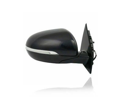 Door Mirror - Compatible/Replacement for '16-20 Kia Sorento-L/LX/EX - Without Memory & Blind Spot & Camera, Manual-Folding, Black Unpainted - Right Hand - Passenger - 87620C6080