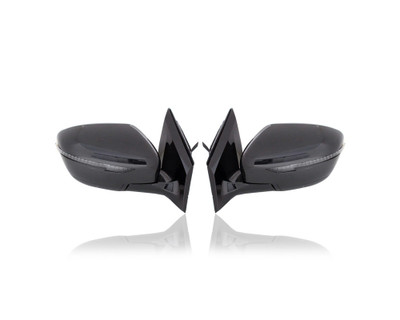 Door Mirror - Compatible/Replacement for '17-20 Nissan Murano S/SV - Non-Heated, With Signal Lamp, Without Camera, Black - Pair, Left Driver + Right Passenger Set - 963015AA4A, 963025AA4A Door Mirror - Compatible/Replacement for '17-20 Nissan Murano S/SV - Non-Heated, With Signal Lamp, Without Camera, Black - Pair, Left Driver + Right Passenger Set - 963015AA4A, 963025AA4A