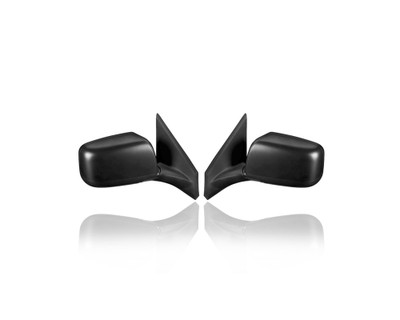 Door Mirror - Compatible/Replacement for '08-13 Nissan Rogue SV/SL, 14-15 Rogue Select-S - Powered, Heated, Without Camera, Textured - Pair, Left Driver + Right Passenger Set - 96301JM200, 96302JM200