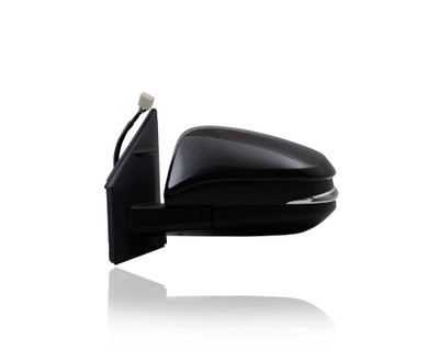 Door Mirror - Compatible/Replacement for '13-15 Toyota RAV4 Limited - Powered, Heated, With Signal Lamp & Blind Spot, Unpainted - Left Hand - Driver - 879400R100C0
