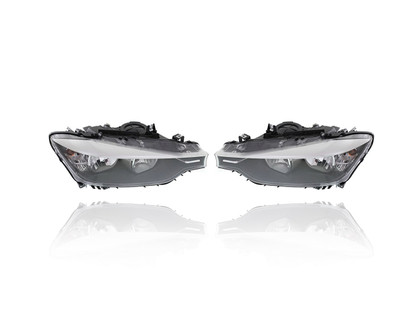 Headlight For BM2503169, BM2502169 12-15 BMW 3-Series Sedan, 14-15 Wagon - Head Light Assembly, Halogen, Pair Both Left Driver & Right Passenger Set