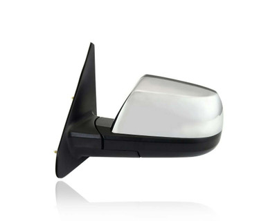 Door Mirror - Compatible/Replacement for '07-13 Toyota Tundra, 08-13 Sequoia Limited - Powered, Heated, With Signal Lamp, Without Memory, Chrome - Left Hand - Driver - 879400C203PFM