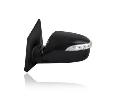 Door Mirror - Compatible/Replacement for '10-15 Hyundai Tucson - Powered, Heated, With Signal-Lamp, Unpainted - Left Hand - Driver - 876102S050