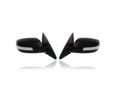 Door Mirror - Compatible/Replacement for '11-13 Kia Sorento-LX/EX/SX V6 - Powered, Heated, With Signal Lamp, Without Memory, Manual-Folding, Unpainted - Pair, Set - 876201U060, 876101U060 Door Mirror - Compatible/Replacement for '11-13 Kia Sorento-LX/EX/SX V6 - Powered, Heated, With Signal Lamp, Without Memory, Manual-Folding, Unpainted - Pair, Set - 876201U060, 876101U060