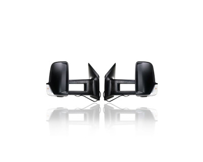 Door Mirror - Compatible/Replacement for '07-09 Dodge Sprinter 2500/3500 Tow Type - Powered, Heated, With Signal Lamp - Pair, Left Driver + Right Passenger Set - 68009977AA, 68009981AA Door Mirror - Compatible/Replacement for '07-09 Dodge Sprinter 2500/3500 Tow Type - Powered, Heated, With Signal Lamp - Pair, Left Driver + Right Passenger Set - 68009977AA, 68009981AA