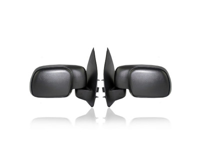 Door Mirror - Compatible/Replacement for '01-06 Ford F-250/350 SD - Powered, Paddle Type Swing Lock - Pair, Left Driver + Right Passenger Set - 1C3Z17682AAB, 1C3Z17683AAB Door Mirror - Compatible/Replacement for '01-06 Ford F-250/350 SD - Powered, Paddle Type Swing Lock - Pair, Left Driver + Right Passenger Set - 1C3Z17682AAB, 1C3Z17683AAB
