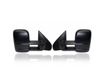 Door Mirror - Compatible/Replacement for '14-18 Chevrolet Silverado/GMC Sierra 1500, 15-19 2500/3500 - Manual, Extendable Dual Arm Tow Type - Pair, Set - 22820396, 22820395 Door Mirror - Compatible/Replacement for '14-18 Chevrolet Silverado/GMC Sierra 1500, 15-19 2500/3500 - Manual, Extendable Dual Arm Tow Type - Pair, Set - 22820396, 22820395