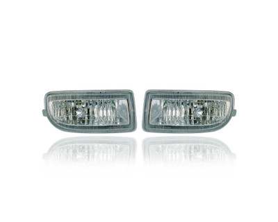 Fog Light Assembly - Compatible/Replacement for '98-05 Toyota Land Cruiser - Pair, Left Driver + Right Passenger Set - 8121060122, 8122060042 Fog Light Assembly - Compatible/Replacement for '98-05 Toyota Land Cruiser - Pair, Left Driver + Right Passenger Set - 8121060122, 8122060042