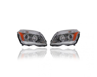 Headlight Assembly For MB2503188; MB2502188 10-12 Mercedes-Benz GLK-Class - Pair Left and Right, Halogen, NSF Headlight Assembly For MB2503188; MB2502188 10-12 Mercedes-Benz GLK-Class - Pair Left and Right, Halogen, NSF