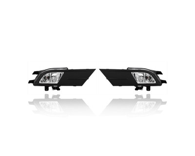 Fog Light Assembly - Compatible/Replacement for '15-18 VW Volkswagen Jetta/Hybrid Sedan (Exclude GLI) - Halogen - Pair, Left Driver + Right Passenger Set - 5C7941700P, 5C7941699R - CAPA