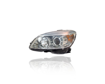 Headlight Assembly For MB2502163 07-11 Mercedes-Benz C-Class - Left Hand - Driver, Halogen, With Chrome Bezel, NSF Headlight Assembly For MB2502163 07-11 Mercedes-Benz C-Class - Left Hand - Driver, Halogen, With Chrome Bezel, NSF