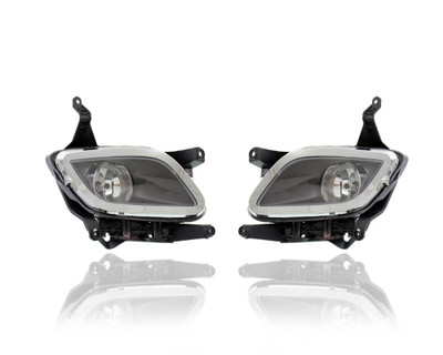 Fog Light Assembly - Compatible/Replacement for '11-13 Hyundai Genesis-Sedan - Pair, Left Driver + Right Passenger Set - 922023M210, 922013M210 - CAPA Fog Light Assembly - Compatible/Replacement for '11-13 Hyundai Genesis-Sedan - Pair, Left Driver + Right Passenger Set - 922023M210, 922013M210 - CAPA