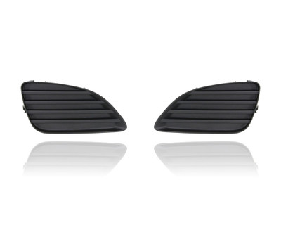 Fog Light Cover - Compatible/Replacement for '10-11 Toyota Camry L/Le - Without Fog Lamp Hole - Pair, Left Driver + Right Passenger Set - 5212706140, 5212806140 - CAPA