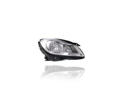 Headlight Assembly For 2048205459 12-14 Mercedes-Benz C-Class Sedan - Halogen (Without Corner Lamp), Right Hand - Passenger, NSF