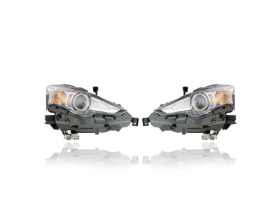 Headlight - Compatible/Replacement for '14-16 Lexus IS250/350/200T/300 Sedan - HID - Pair, Left Driver + Right Passenger Set - 8114553721, 8118553721 - CAPA Headlight - Compatible/Replacement for '14-16 Lexus IS250/350/200T/300 Sedan - HID - Pair, Left Driver + Right Passenger Set - 8114553721, 8118553721 - CAPA
