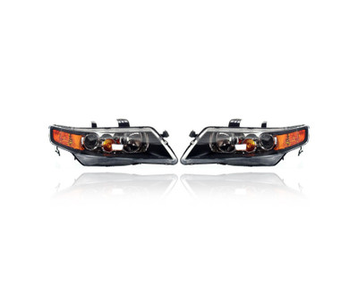 Headlight - Compatible/Replacement for '06-08 Acura TSX - HID, Without Bulb And Ballast - Pair, Left Driver + Right Passenger Set - 33101SECA62, 33151SECA62 - CAPA Headlight - Compatible/Replacement for '06-08 Acura TSX - HID, Without Bulb And Ballast - Pair, Left Driver + Right Passenger Set - 33101SECA62, 33151SECA62 - CAPA